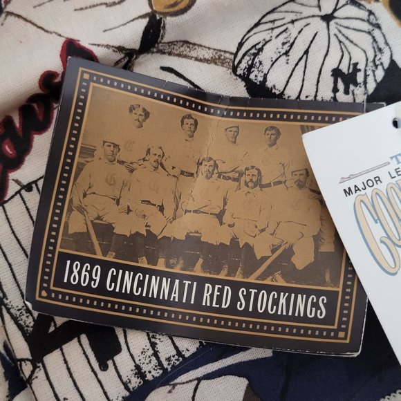 MLB Fabric Placemat Napkin Set Cooperstown Collection All Over Print Retro 90s - Picture 9 of 12